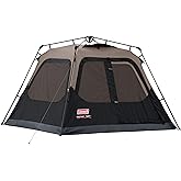 Coleman Instant Tent with 1-Minute Setup, 4/6/8/10 Person Tent with Pre-Attached Poles, Air Vent, & Carry Bag