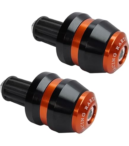 Bar End Weights 22mm Neri Pesi Terminali Per Manubrio Moto - Neri, 22mm (7/8"), Per Renthal E Manubri Cavi, In Alluminio Anodizzato Bar End Weights Neri Per Moto Custom - Foto 8