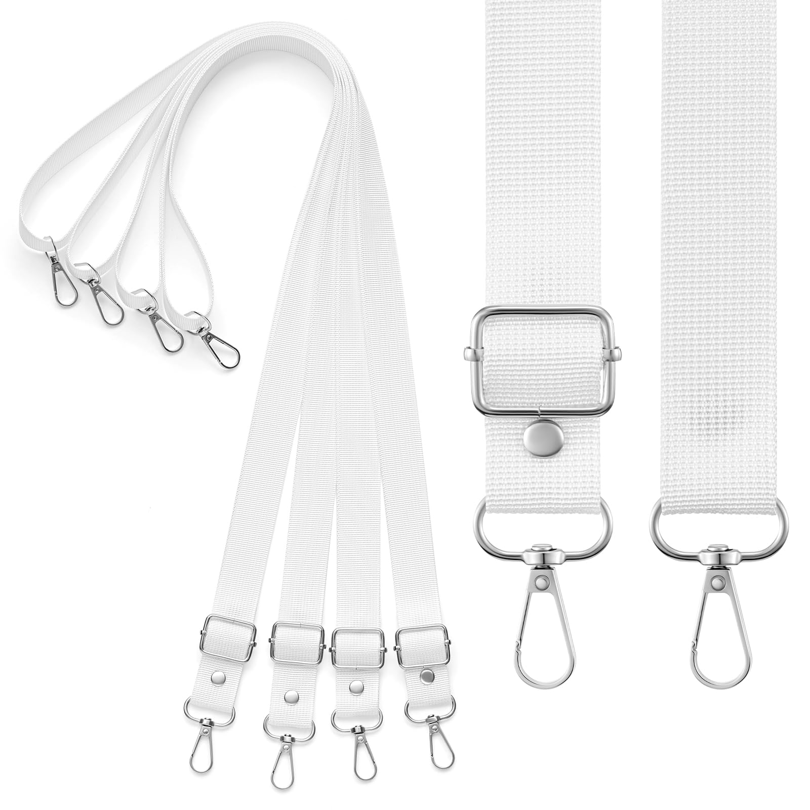 Photo 1 of Yinkin 6 Pcs Adjustable Homecoming Mum Neck Strap Homecoming Mum Supplies for Back to School Week Party Decorations (Plain)