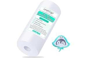 Craftido Cut Away Embroidery Stabilizer Backing 10" x 25 Yd/roll Compatible with Most Hoops 2.5oz Medium Weight for Machine Embroidery and Hand Sewing