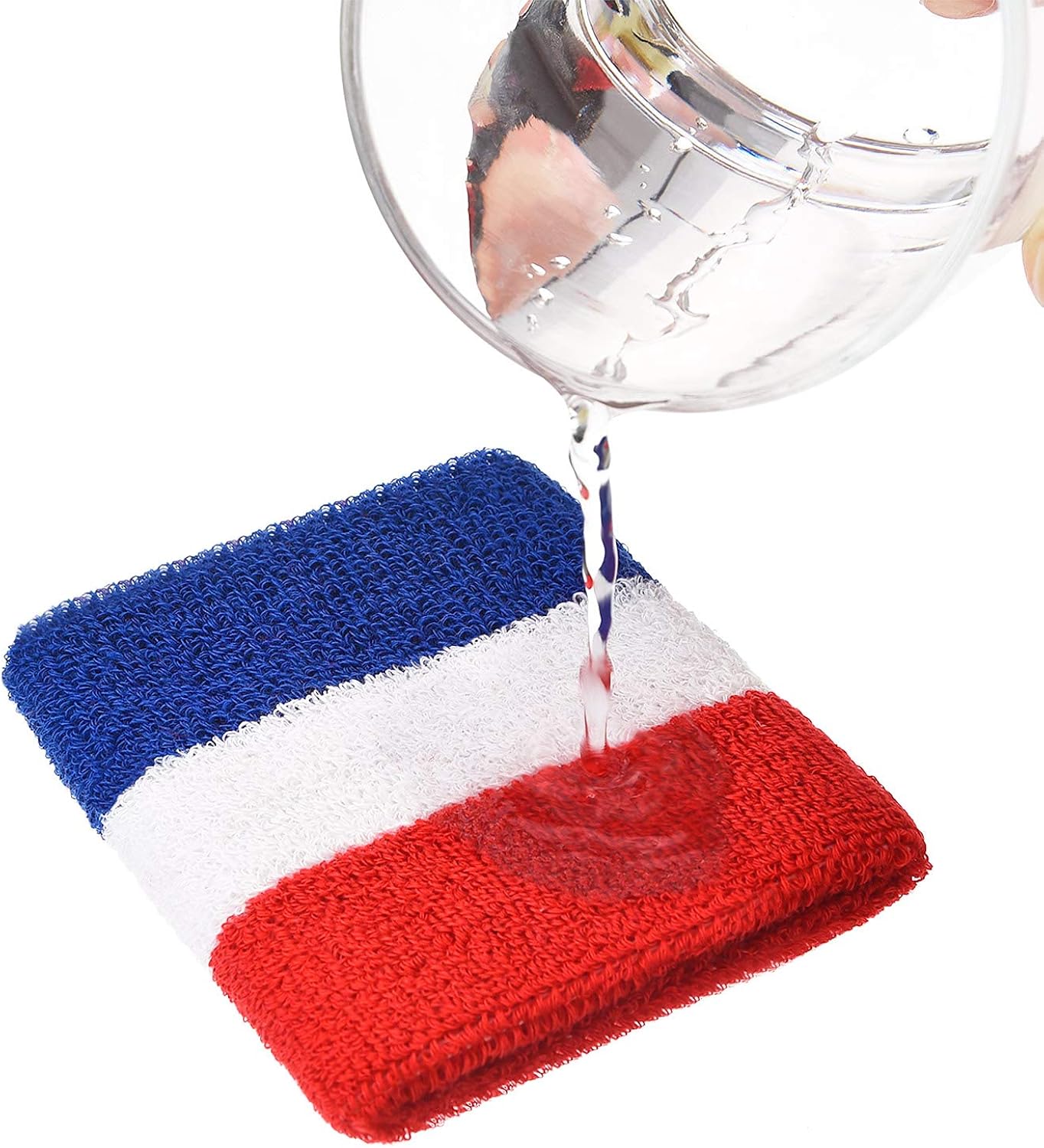 15 Pieces Striped Sweatbands Set - Image 4