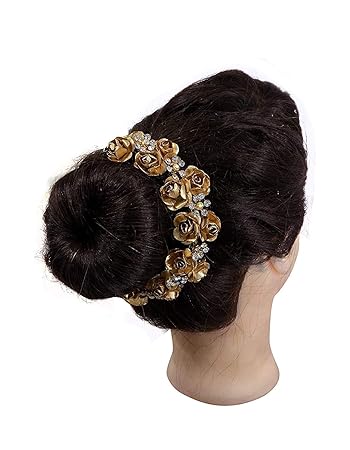 Buy Boxo Artificial Flower Hair Gajra Juda Accessories For Hair