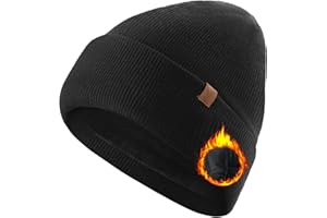 TRENDOUX 100% Merino Wool Beanie Warm Winter Hat Men Women Cold Weather Lined Beanie Soft Gift