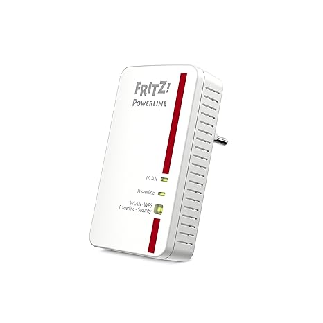 AVM Fritz Powerline 1240E WLAN Adapter (1,200 MBit/s, WLAN-Access Point, ideal für Media-Streaming oder NAS-Anbindungen)