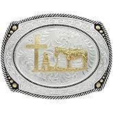 Montana Silversmiths Western Lifestyle Christian Faith Made in the USA Belt Buckle