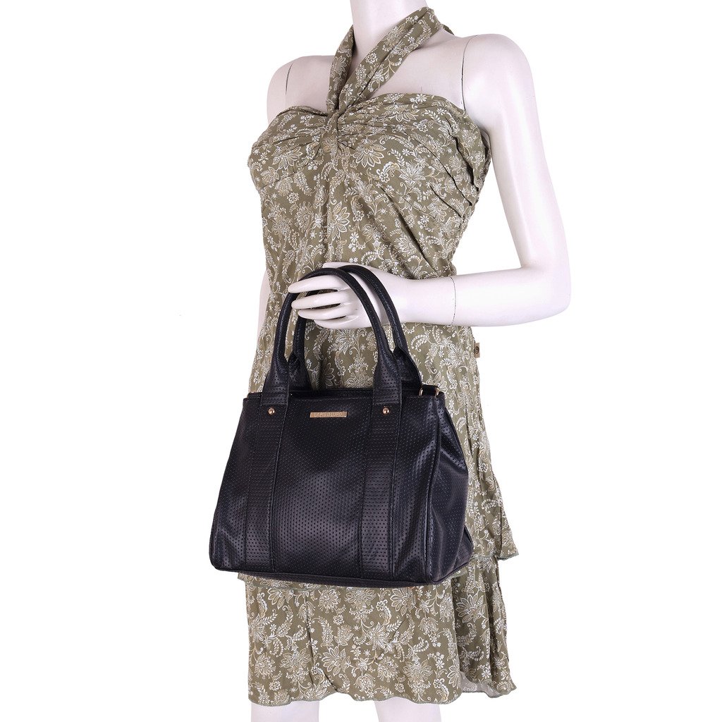 lapis o lupo women's handbag(black,llhb0012bk)