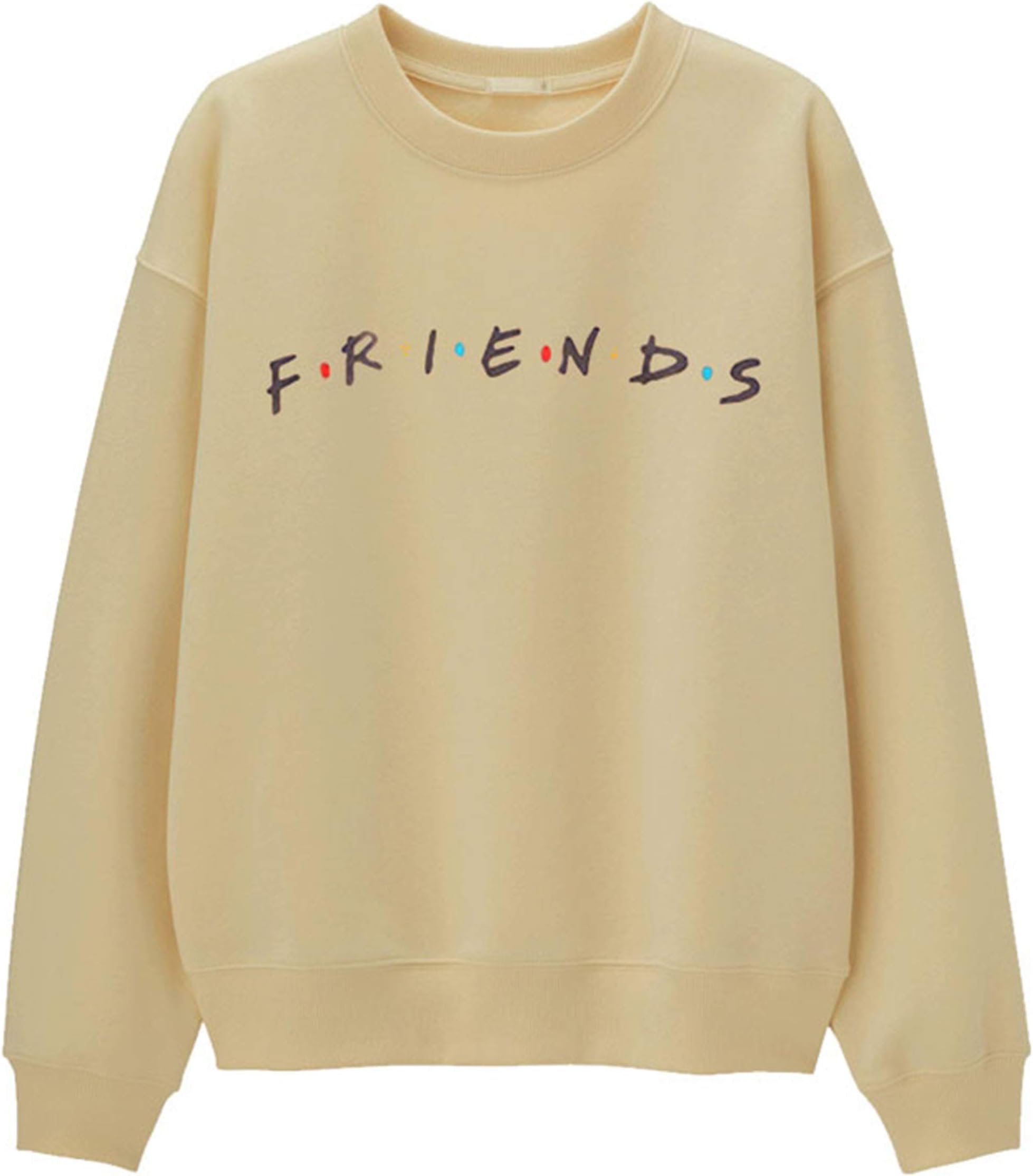 MISSACTIVER Women’s Sweatshirt Letter Print Long Sleeve Loose Cotton Pullover Shirt Top