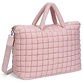 ANKICK Quilted Duffle Bag for Travel, Large Puffer Duffel Weekender Bags Soft Gym Tote, Big Puffy Carry on Luggage Overnight
