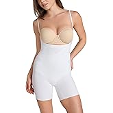 HONEYLOVE Shapewear for Women - Open-Bust Mid-Thigh Bodysuit - Tummy Control Body Shaper