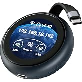 GL.iNet Comet Q (GL-RMQ1) Pocket KVM, Plug &amp; Play Remote for Laptop iPhone | No app on target, browser based control, USB-C one cable, Wi-Fi 6, touchscreen, pocket size, for remote family tech support