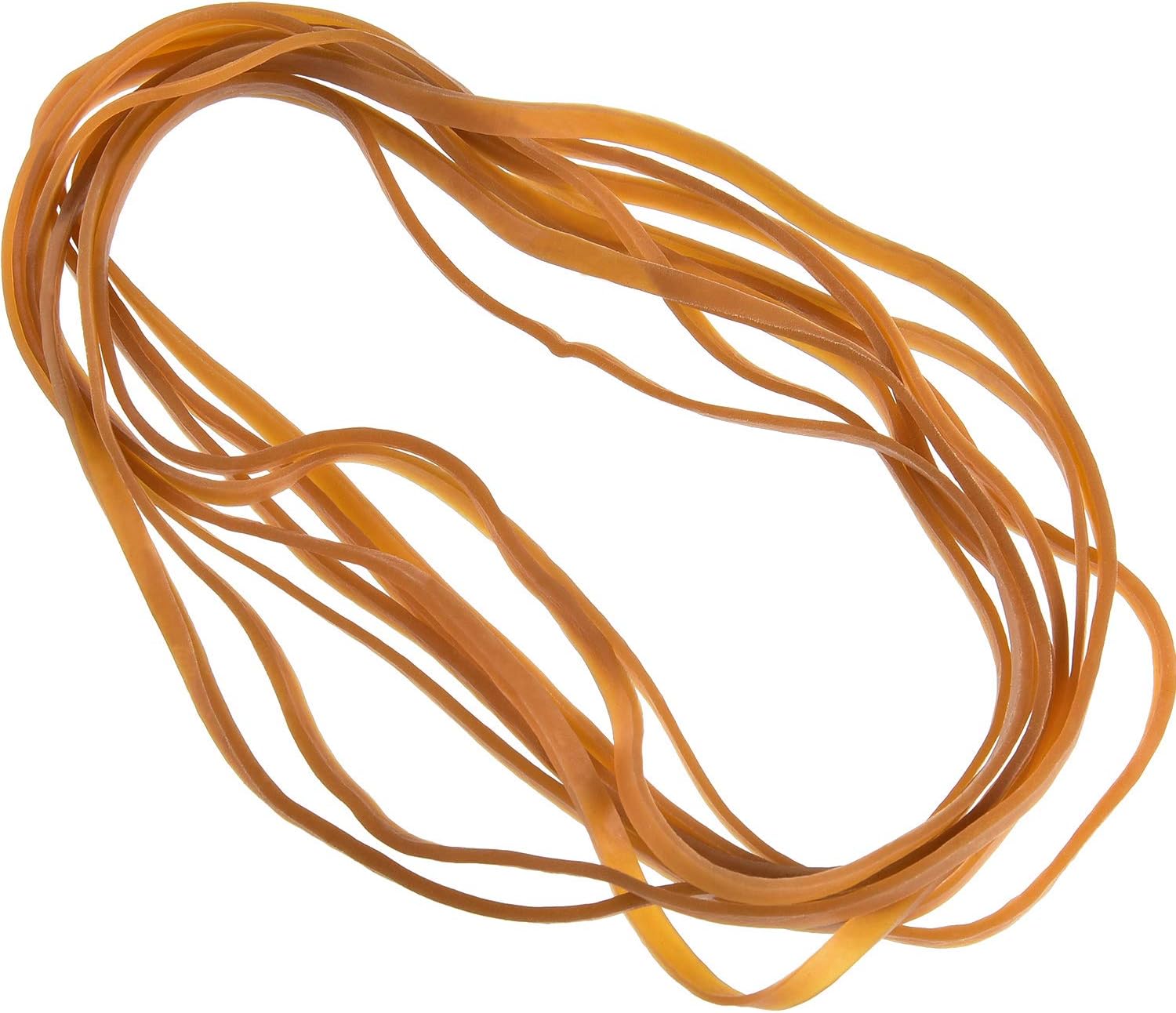 Chuangchou 50 Pieces Large Rubber Bands Trash Can Band Set Elastic Bands for Office Supply, Trash Can, File Folders, Cat Litter Box (Dark Yellow)