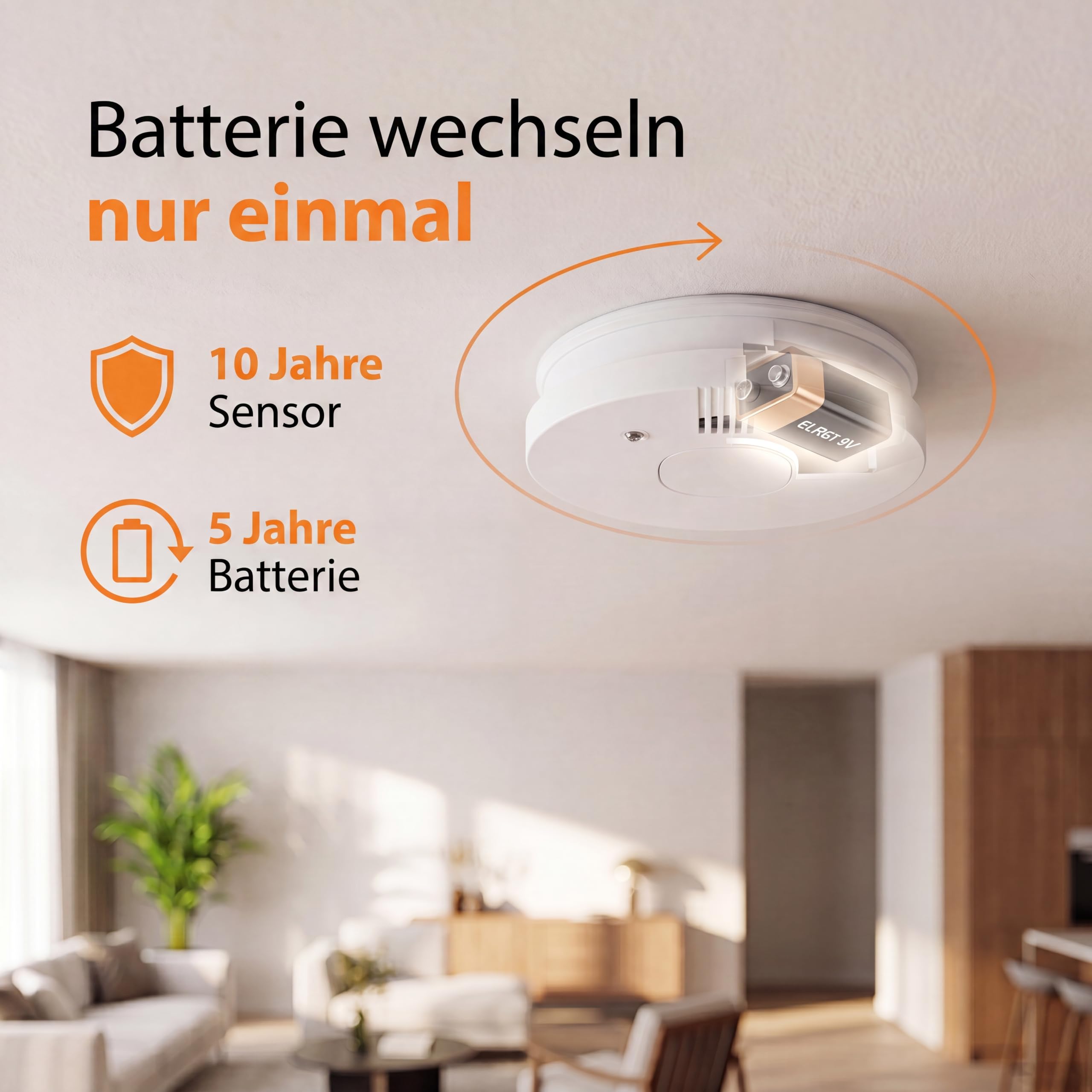 Smartwares Rauchmelder – Austauschbare Batterie mit 5 Jahren Lebensdauer – Schnelle und zuverlässige Erkennung – 85 dB – FSM-11750 7