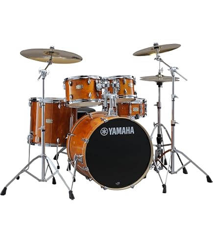 Amazon.com: Pearl Masters Maple Pure 4-PC Shell Pack Vintage Tobacco Burst  Premium Lacquer with R2 Air 7/8