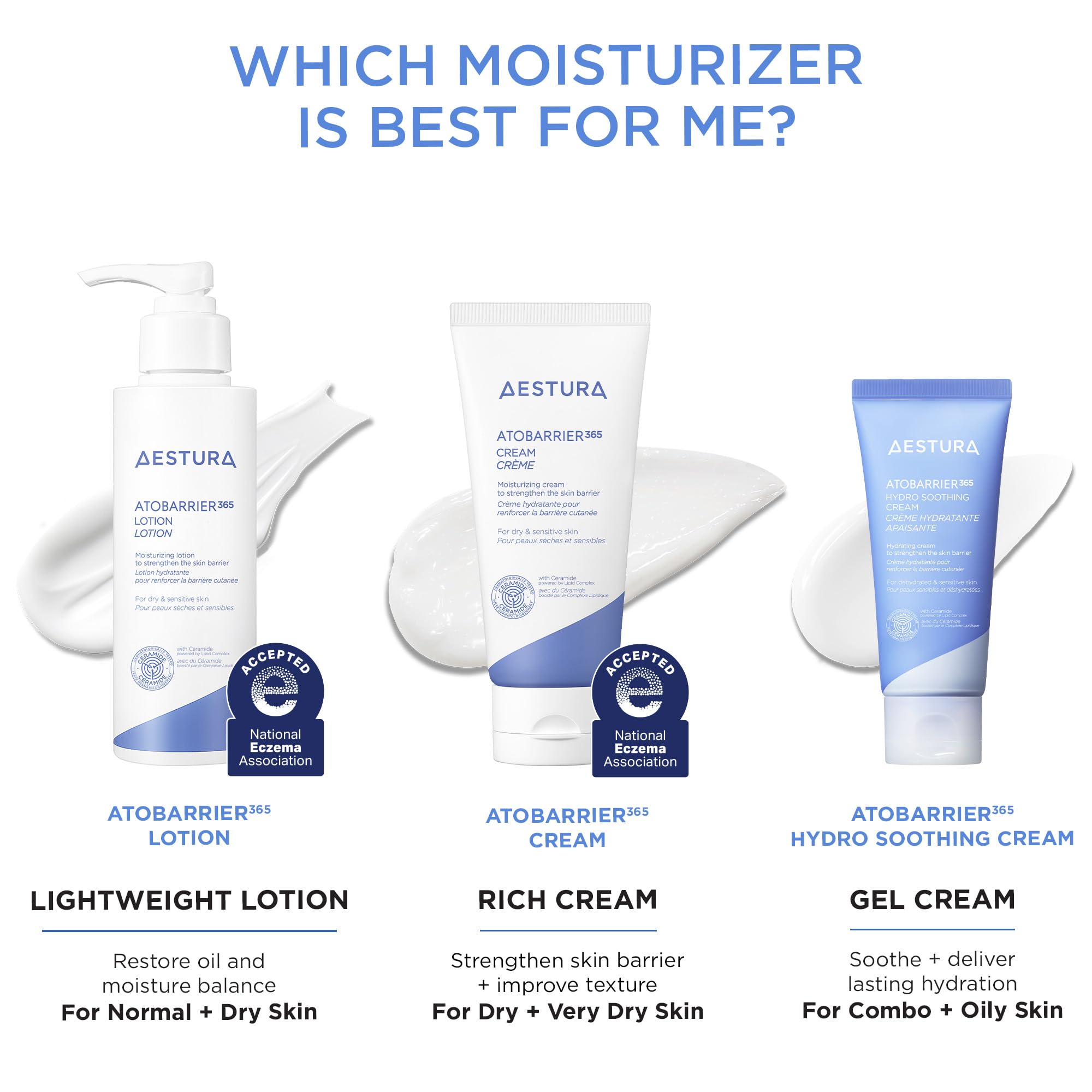 AESTURA ATOBARRIER365 Lightweight Korean Face Moisturizer with Ceramides | Strengthens Barrier, Fast-Absorbing Hydration, Suitable for Dry, Normal & Sensitive Skin, 150ML / 5.07 fl. Oz.