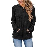 Bosmeer Womens Long Sleeve Shirts Kangaroo Pocket Fashion Hoodies Fall Pullover Sweatshirts