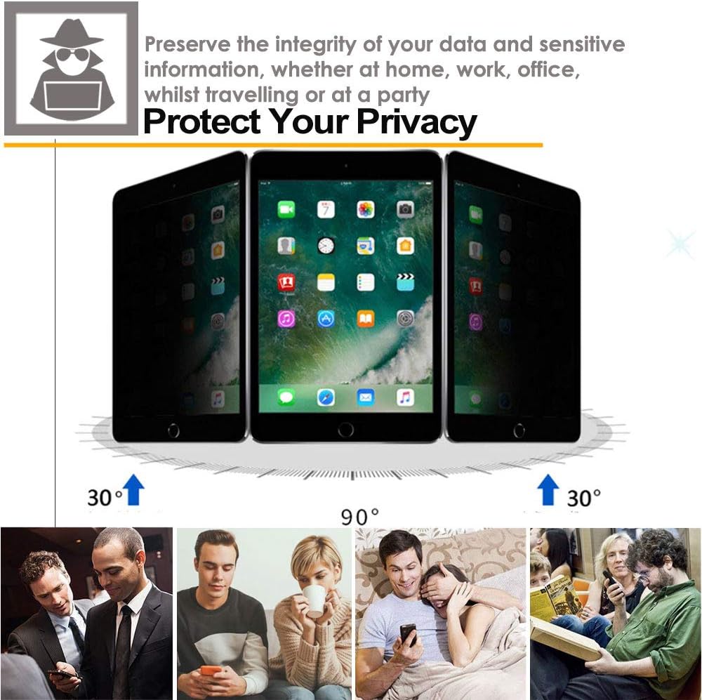 TECHGEAR Anti Spy Screen Protector for iPad 10.2" 2021 2020 2019 - Image 5