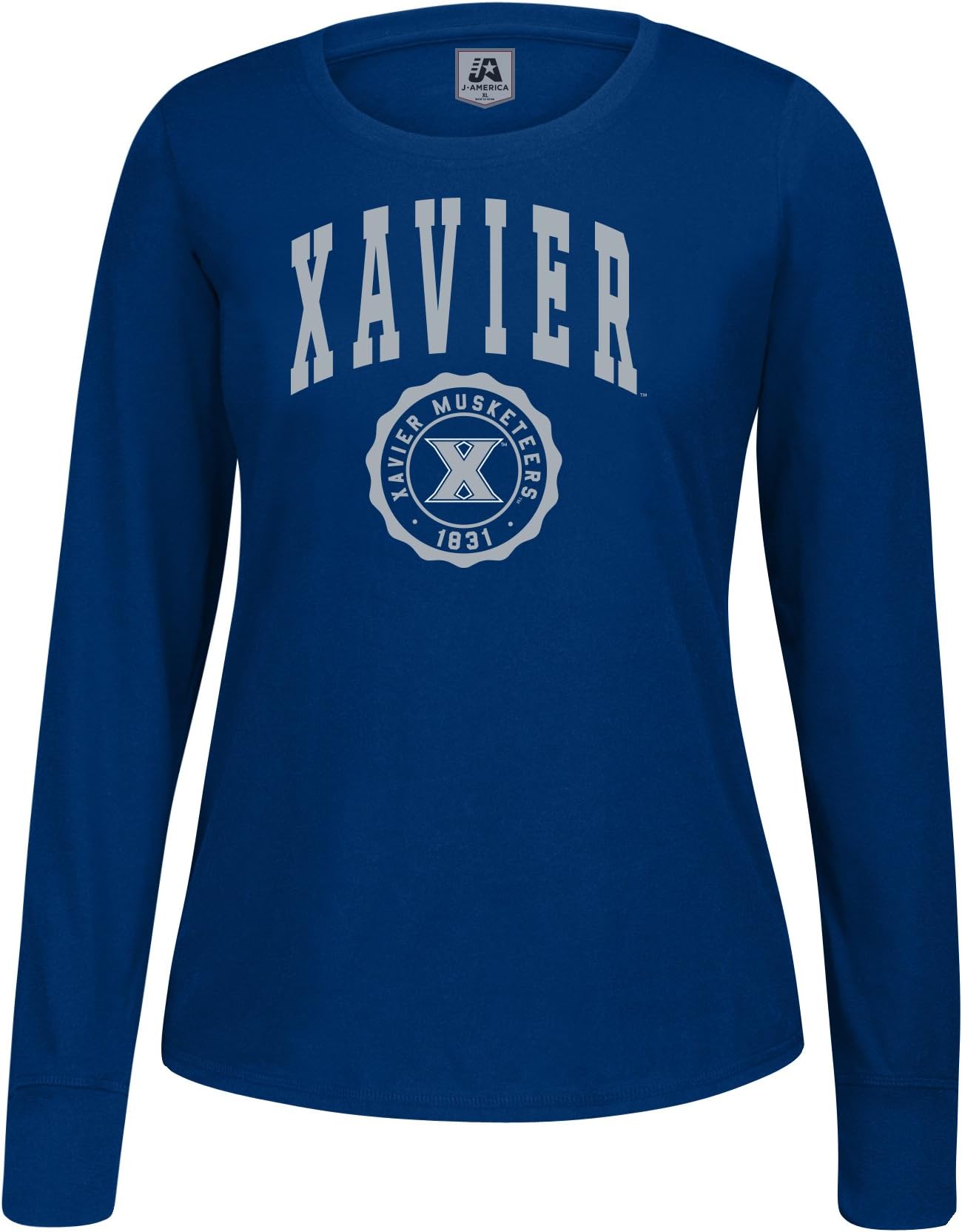 J. America NCAA Adult Women Athletic Seal Long Sleeve Essential Tee