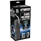 Sicce Shark Pro Nano 320 Internal 85 GPH Aquarium Power Filter up to 20 Gallon Aquariums | Quiet Spray Bar Mini Fish Turtle Pond Tank