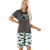 Lazy One Bermuda Short and T-Shirt Set, Cute Pajama Lounge Set for Women, Summer Loungewear