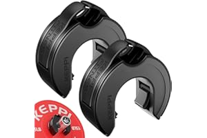 KEPPI FITNESS KeppiFitness Barbell Clamps, 2-Inch Aluminum Barbell Clips with Magnetic Storage, Fast Locking & Removal - OPENCOLLAR (Black)