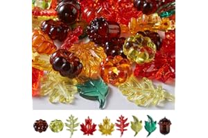 Topeen Thanksgiving Acrylic Holiday Gems 120 Pcs Crystals Gems for Table Scatter, Thanksgiving Party Decoration Favor Vase Filler, (Thanksgiving Gems)