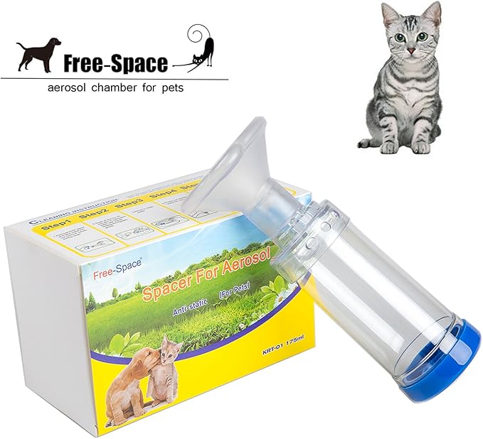 Feline Aerosol Chamber Inhaler for Cats Asthma Inhaler Spacer for