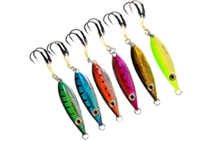 REELDICULOUS Palomar Fishing Flat Fall Jig Slow Pitch Vertical Ocean Lure | MUSTAD Hooks-Owner Rings | Kevlar Assist Cord | 10 Colors-5 Weights | 6-Pack / 2-Pack Bulk Prices | Next-Gen Graphene Paint | USA Owned