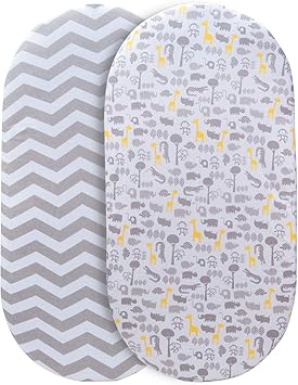 Fits Oval Halo Fitted Elastic Design Soft Breathable 100 Cotton Ingenuity Momcozy Universal Bassinet Sheets Set 2 Pack For Girls Pink Heart Arrows Arms Reach Chicco Lullago Mimbarschool Com Ng