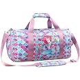 Bolso De Baile De Ballet Para Niñas Azonelife - Con Correa Ajustable, Cremallera, Tamaño 27x20x16 Cm, Tela De Nailon, Diseño Rosado Con Bordados