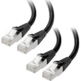 [Cat8 Certified] Cable Matters 2-Pack 40Gbps Cat 8 Cable, 5ft, Black | Shielded, 10/25/40GBASE-T, S/FTP Shielding, 2000MHz, PoE++, Cat 8 Ethernet Cable for Gaming