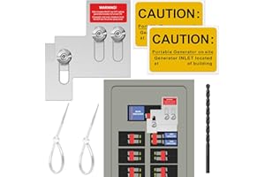JYXKA Generator Interlock Kit Suitable for Square D QO or Homeline 100 or 125 Amp Panels, 3/4 to 7/8 Inches Spacing Between Main and Generator Breaker,Professional Generator Interlock Kit
