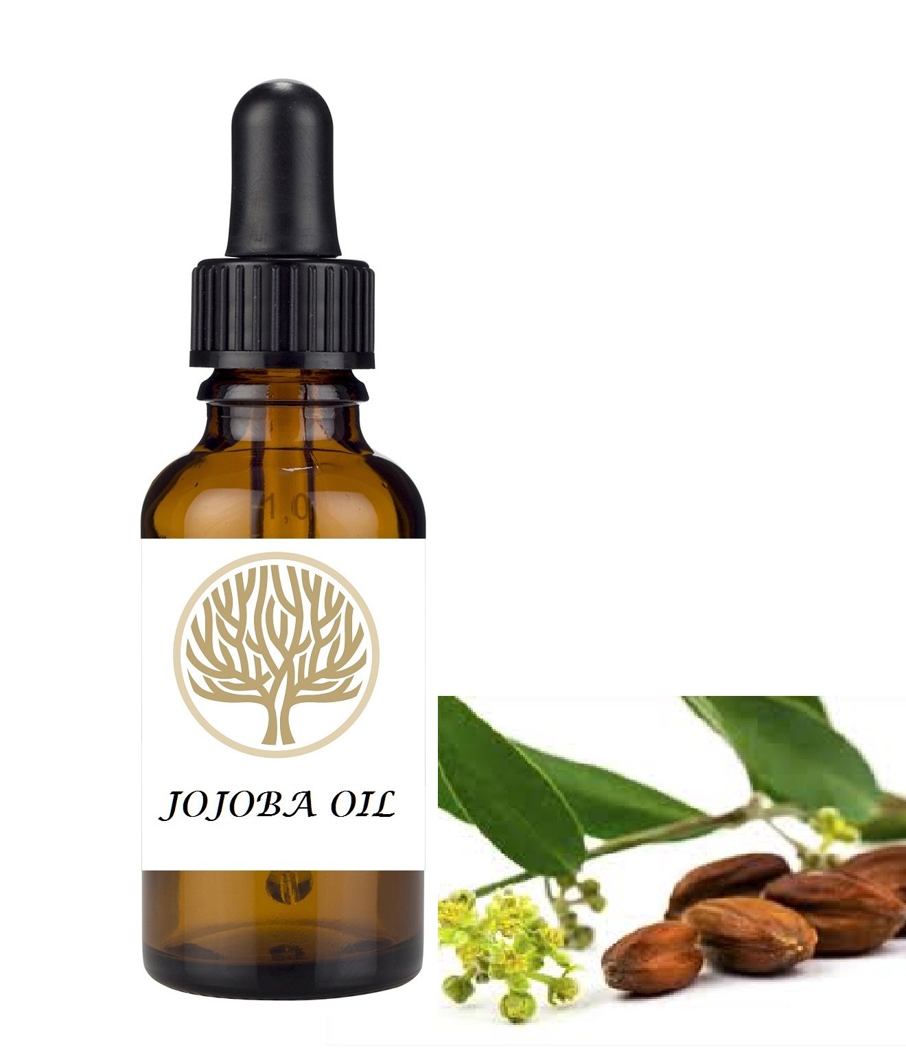 NATURAL Organic Jojoba Face & Body Oil. Anti-inlammatory & anti-oxidant. Beneficial for spotty and acne conditions (30ml)
