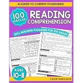 Reading Comprehension Workbook: Reading Comprehension 5th Grade Ages 10-11, Grade 5 Reading Comprehension