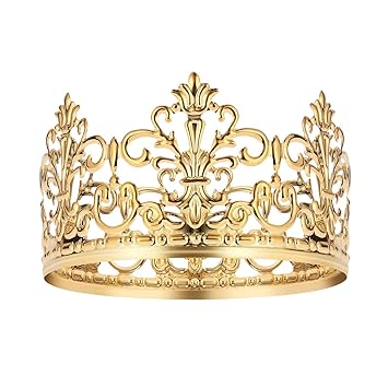 Vintage Gold Crown Cake Topper Queen Princess Cake Photo Party