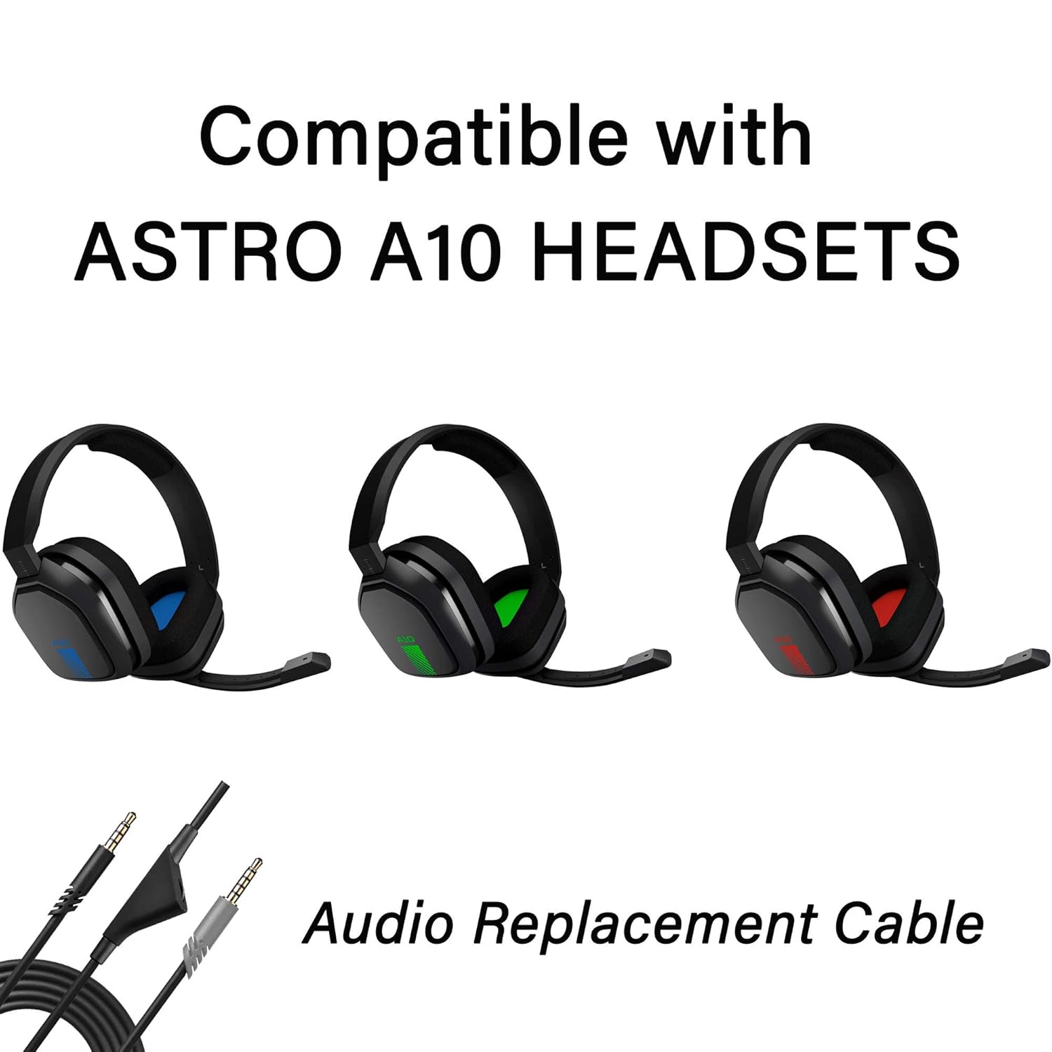 Amazon Com Replacement Astro A10 Cord Cable With Volume Control Works With Astro 0 0tr Gaming Headset Cable Audio Gaming A10 Headset Cable Fits Xbox One Ps4 Pc Most Smartphones 6 5