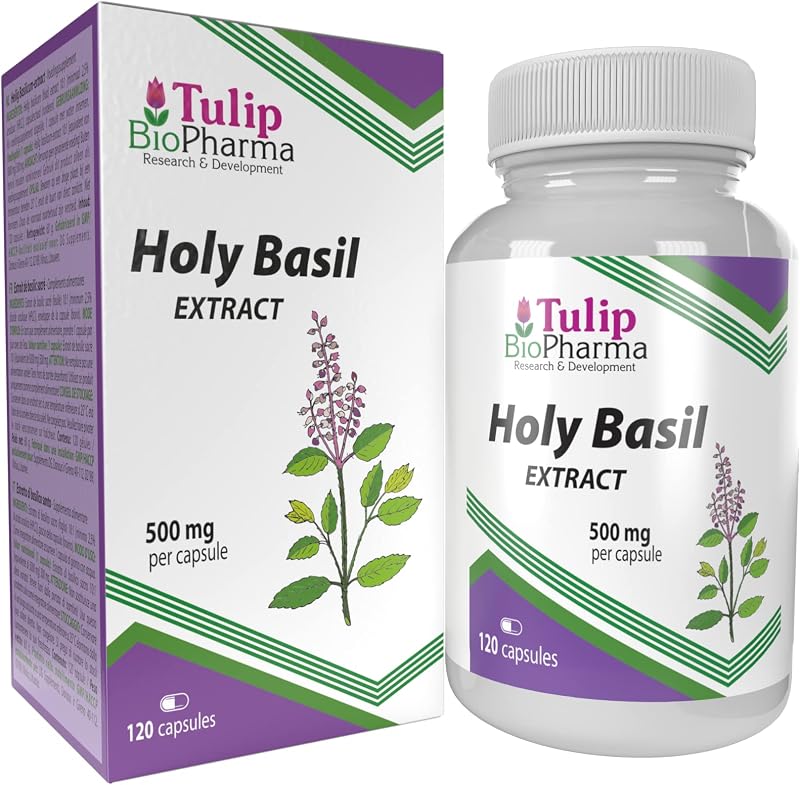 Tulsi Holy Basil 5000mg 120 Capsules - High Strength, No Fillers