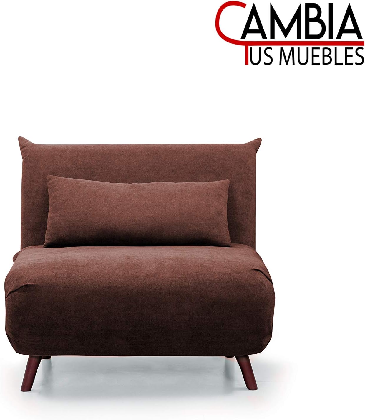 butaca individual con pata de madera