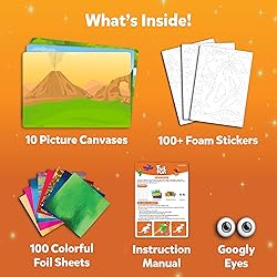 Skillmatics Foil Fun - Dinosaurs, No Mess Art for