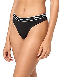 HUGO 3-Pack Repeat Logo Cotton Stretch Thongs