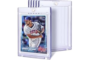 Kitoyz 6 ct Magnetic Card Holder Case for Trading Card - 35pt Magnet Top Loaders Baseball Card Holder with UV Protection Acrylic Screwdown Card Protectors Fit for MTG, Football, Sports Cards