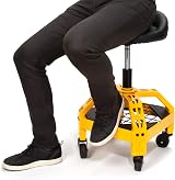 DEWALT DXSTAH025 Adjustable Height Stool with Steel Frame & Storage Shelf view 7