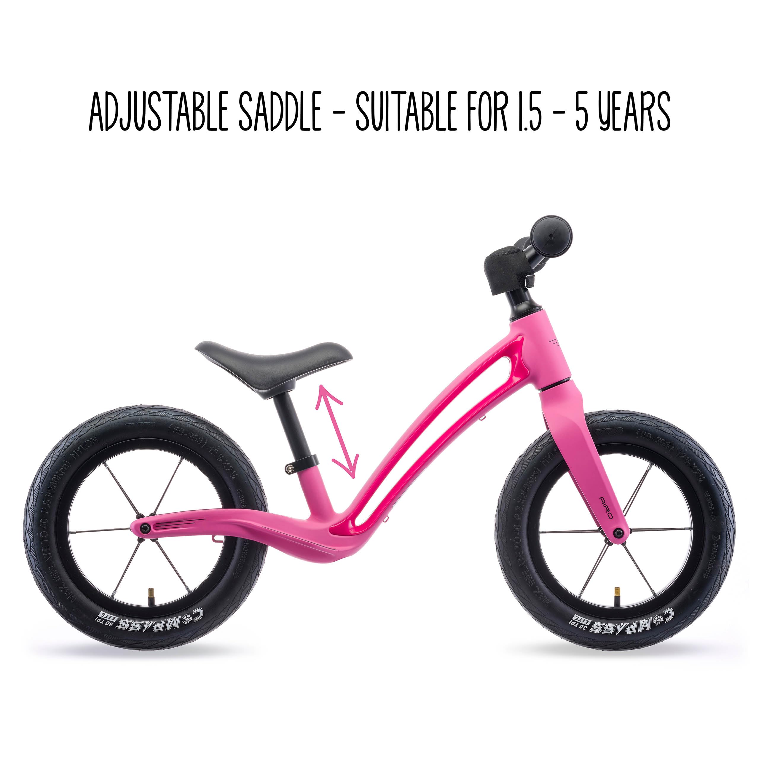 Hornit AIRO Balance Bike for 18 Month Toddlers to 5 Year Old Kids, Super Lightweight Magnesium Alloy