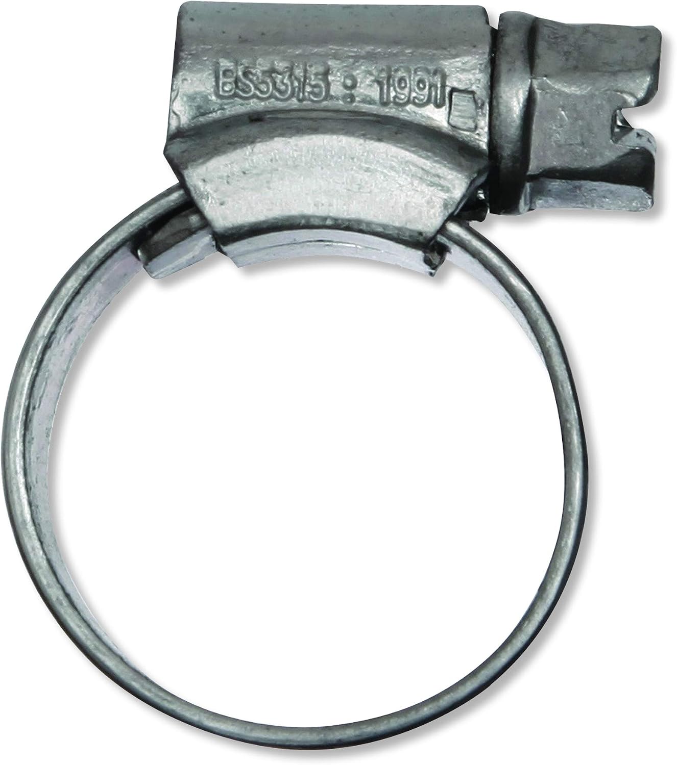 Eclipse Professional Tools ECW1-OO W1 Box of 10 13-20mm (½" - ¾") Mild Steel Worm Gear Hose Clamps, Silver, 240-280mm (9 ⅞" - 11") - Image 4