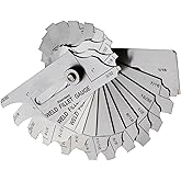 RIVERWELD 12 Piece Fillet Weld Set 1/32" increments to 1/2", 1/16" to 1" | RL Gauge Welding Inspection Test Ulnar Checking Fillet Leg and Throat Size