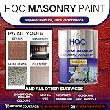 HQC Weather Shield Terracotta Masonry Paint 1L Storm Proof Scrub Resistance view 3