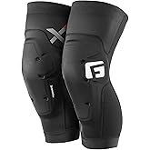 G-Form X4 MTB Knee Guards, Black, Youth L/XL | Breathable and Durable Compression Protective Knee Gear for Mountain Biking