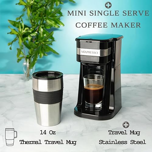 Small Coffee Machine Mixpresso Black Personal Single Serve Coffee