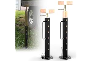 AUH RV Slide Out Support Jacks, Universal Heavy-Duty Camper Stabilizer Jacks Adjustable from 19'' to 47'' for RV Travel 5th Wheel, Up to 5000 LBS Capacity (2 Pcs)