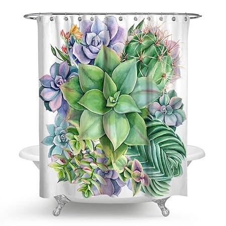 Home Kitchen Chengsan Nautical Seashell Decor Shower Curtain