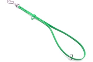 GROOMERSPRO Jelly Pet Grooming Loops 3/8'' x 18'' W/Ring (Lime Green) | Made in The USA